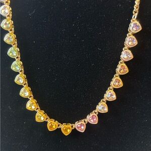Park Lane Gold and Pastel candy Hearts Necklace February 2026 sparkle box
